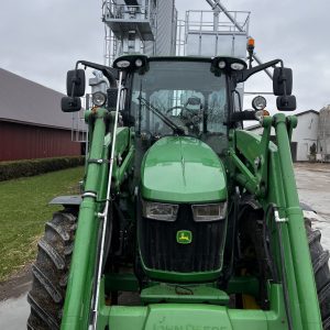 John Deere 5125R with a front loader